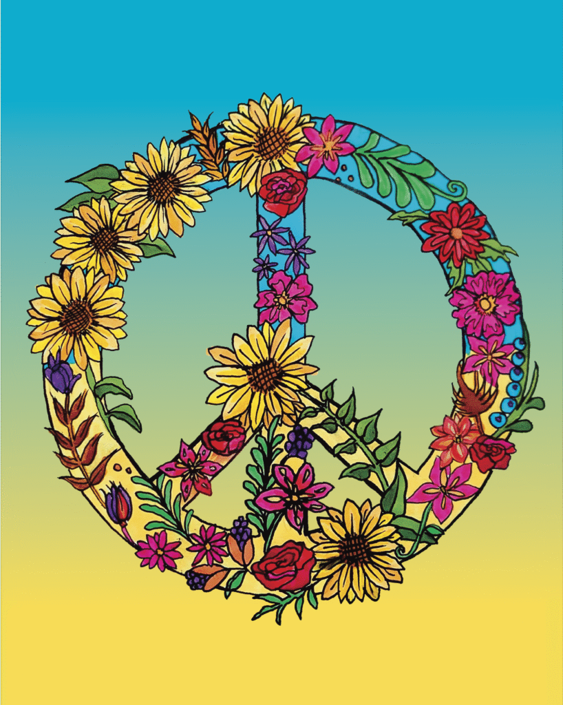 peace for ukraine handpainted-art-print-by-skapat-av-stridh